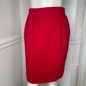 Vintage Red High Waist Skirt ❤️ Office Siren Casual Corner